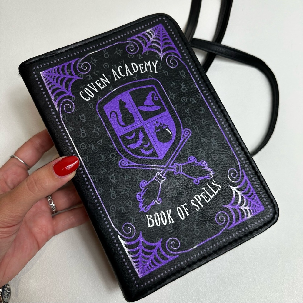 Spirit Halloween Coven Academy Book Of Spells Goth Witch Crossbody Bag